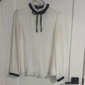 Ted Baker London White and Black Blouse